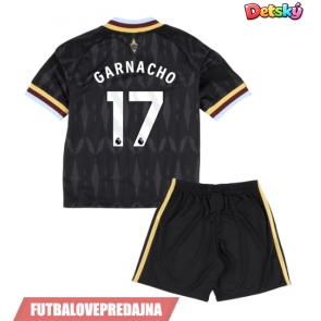 Lacne Dětský Futbalové dres Aston Villa Alejandro Garnacho #17 2026-27 Krátky Rukáv - Preč (+ trenírky)